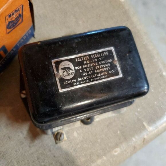 ECHLIN Automotive Electrical Part VOLTAGE REGULATOR VR 27 6V 40 - 51 Amp 6 volt - Picture 4 of 7